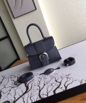 델보 브리앙 박스 GM 백 무광 블랙